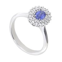 Anneau Golay Femme in Or blanc Zaffiro blu 0.66 Ct ACL009WDIZB - ACL009WDIZB